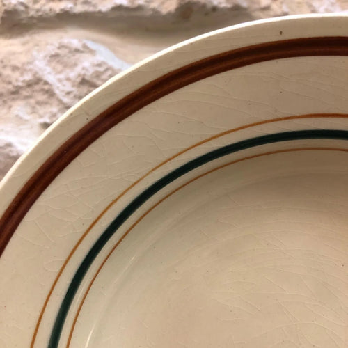 Deep plate in GIEN earthenware, Gaston model