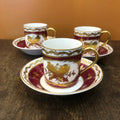 Tasse à café et soucoupe en porcelaine