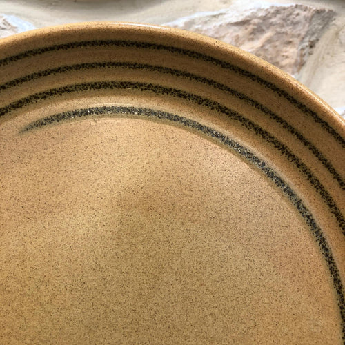 Flat earthenware plate from SARREGUEMINES