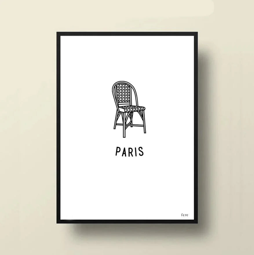 Affiche Paris, terrasse - FERE