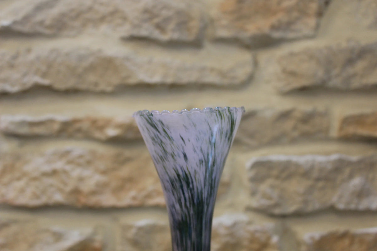 Marbled opaline vase