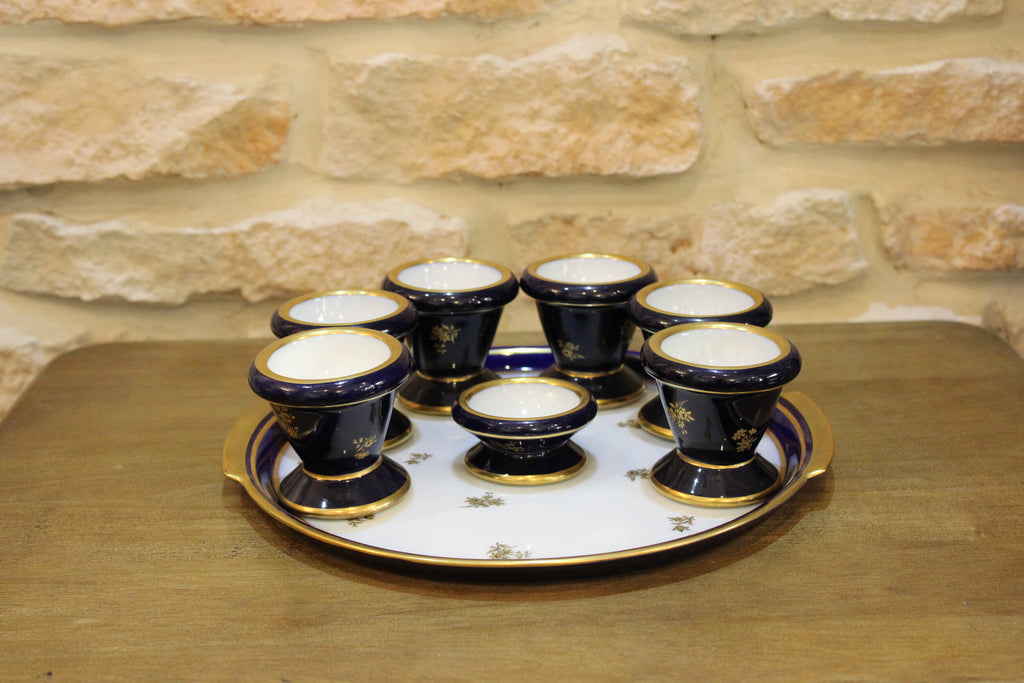 Egg set - Limoges porcelain