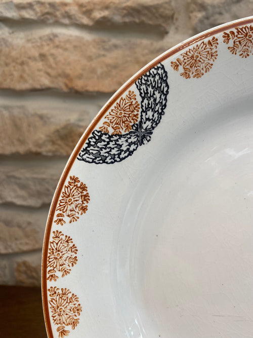 Dinner plate - Creil et Montereau, Pauline pattern