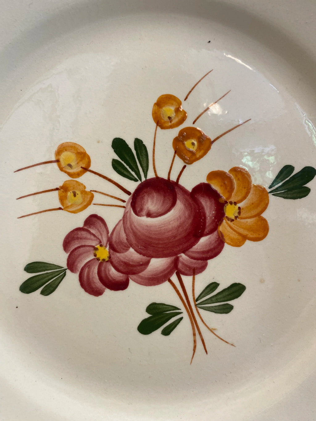 Dinner and dessert plate - Longchamp, AGEN pattern