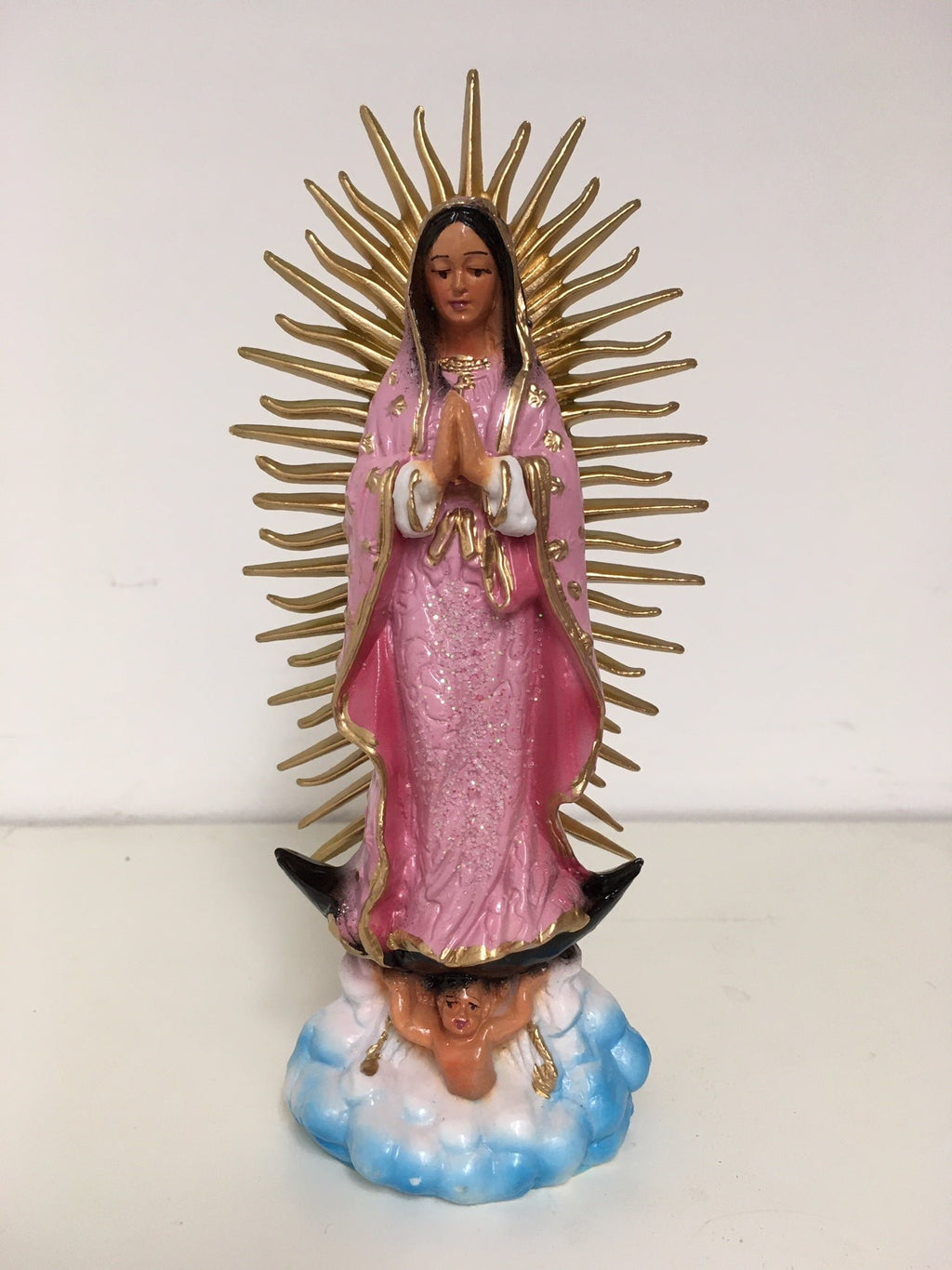 Figurine Vierge de Guadalupe Rose - Tiendas Esquipulas