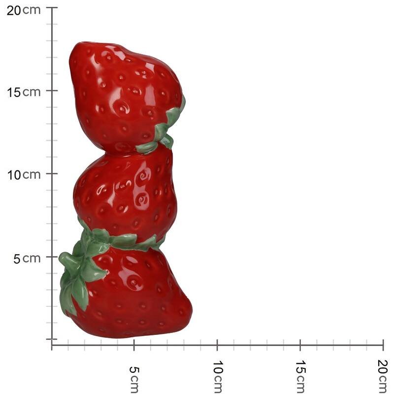 Vase Fraise rouge