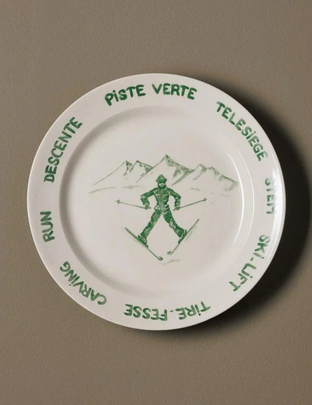 Set of 4 Ski Slope plates - Chehoma