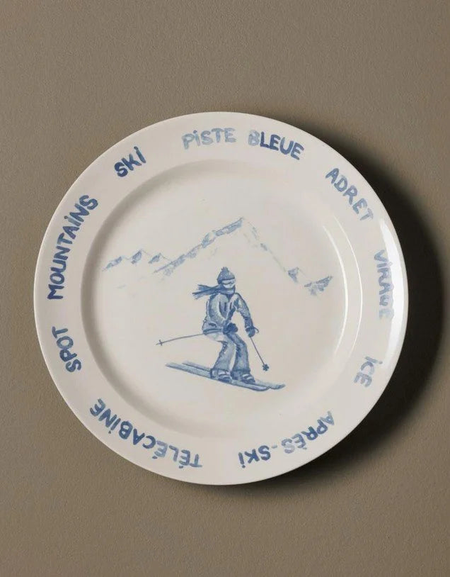 Set of 4 Ski Slope plates - Chehoma
