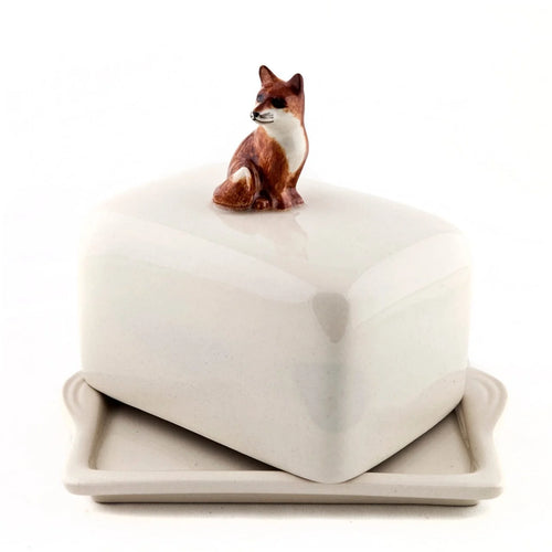 Fox Butter Dish - Quail