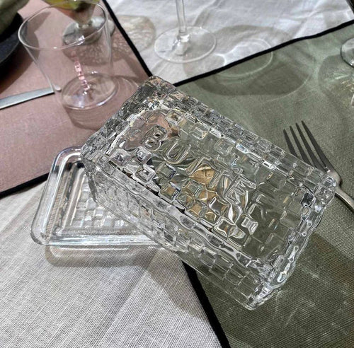 Checkered Butter Dish - Bazar Deluxe
