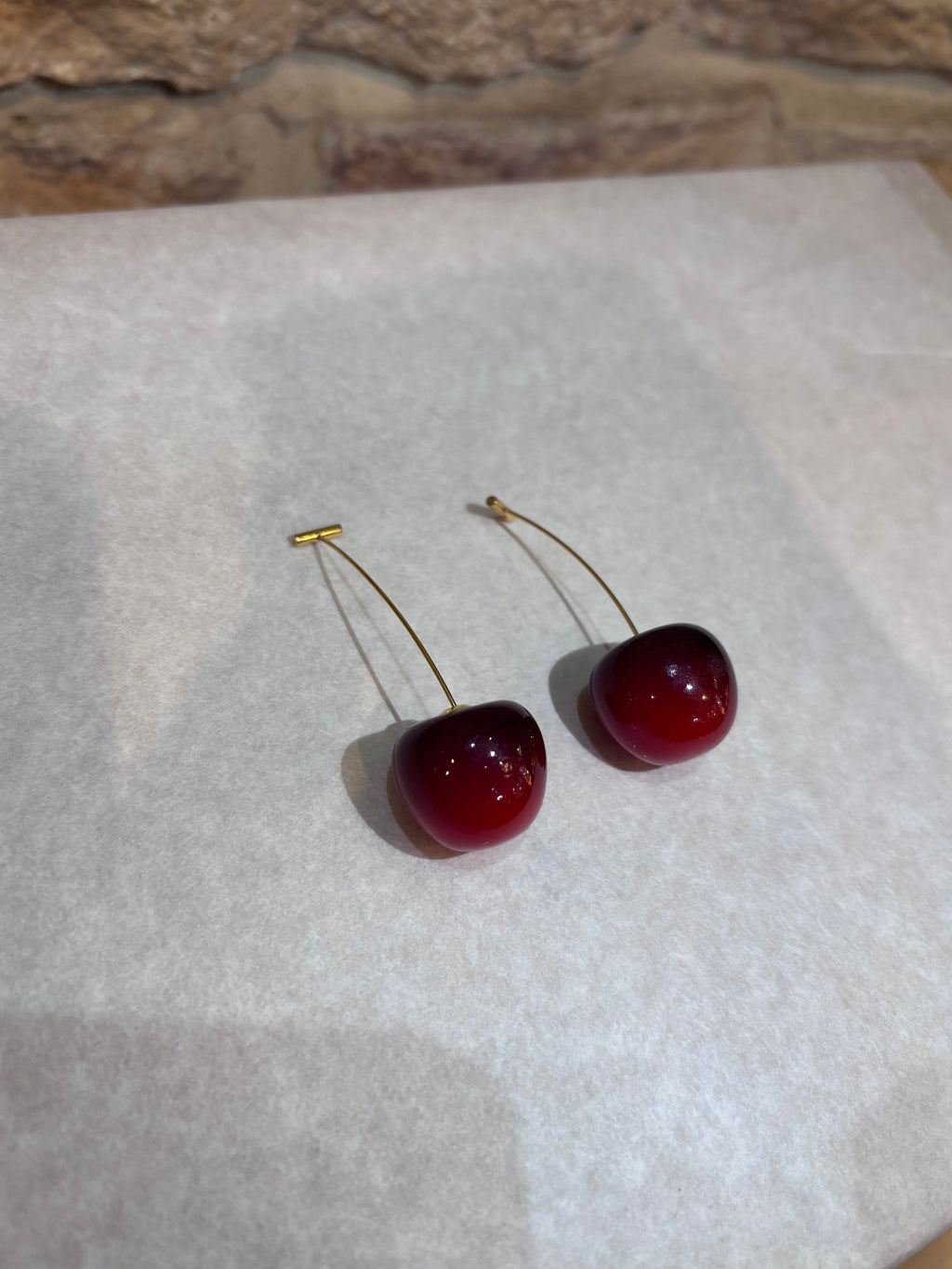 Red Cherry Earrings - HABAHA