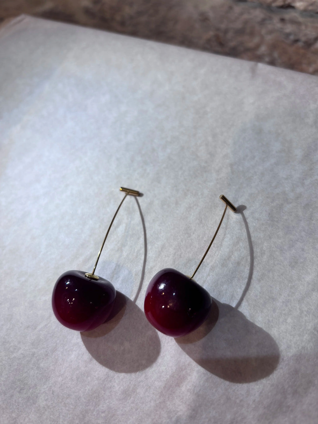 Red Cherry Earrings - HABAHA