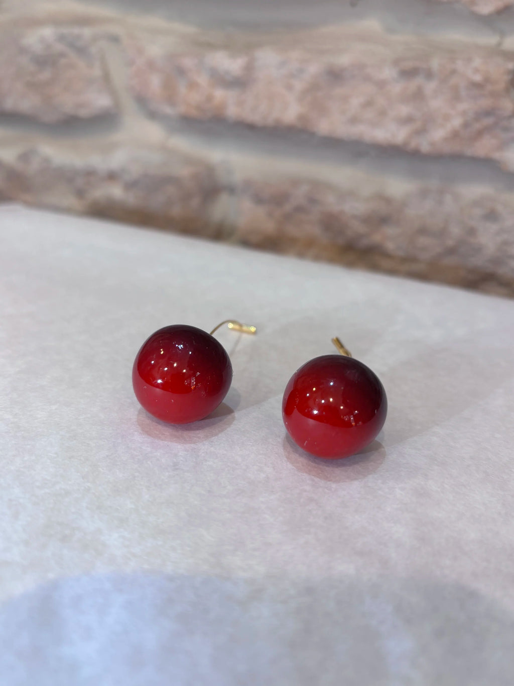 Red Cherry Earrings - HABAHA