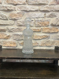 Carafe à whisky vintage en verre moulé
