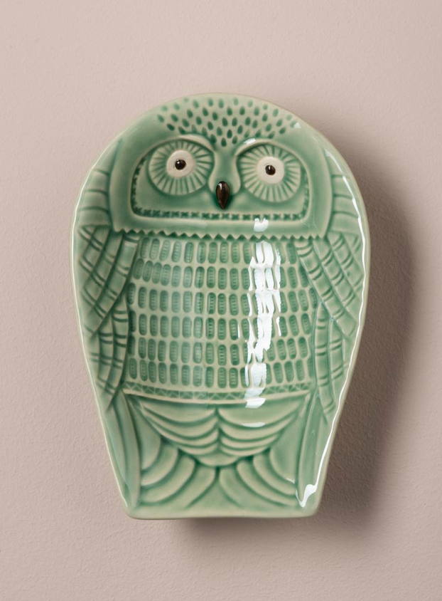 Assiette Hibou Vert - Chehoma