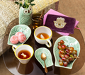 Assiette Hibou Vert - Chehoma