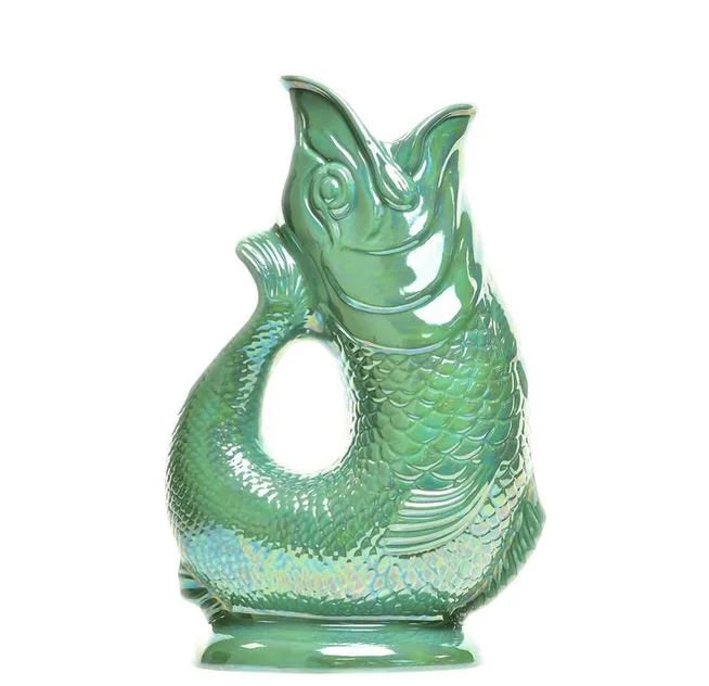 Vase poisson " The orignal Gluggle jug " / Carafe Glouglou