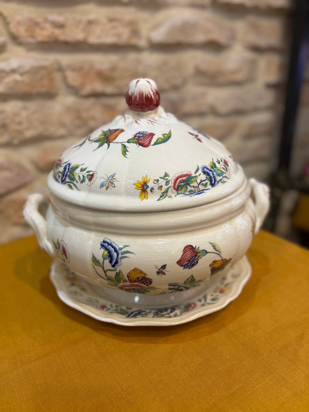 Large earthenware soup tureen - Sarreguemines