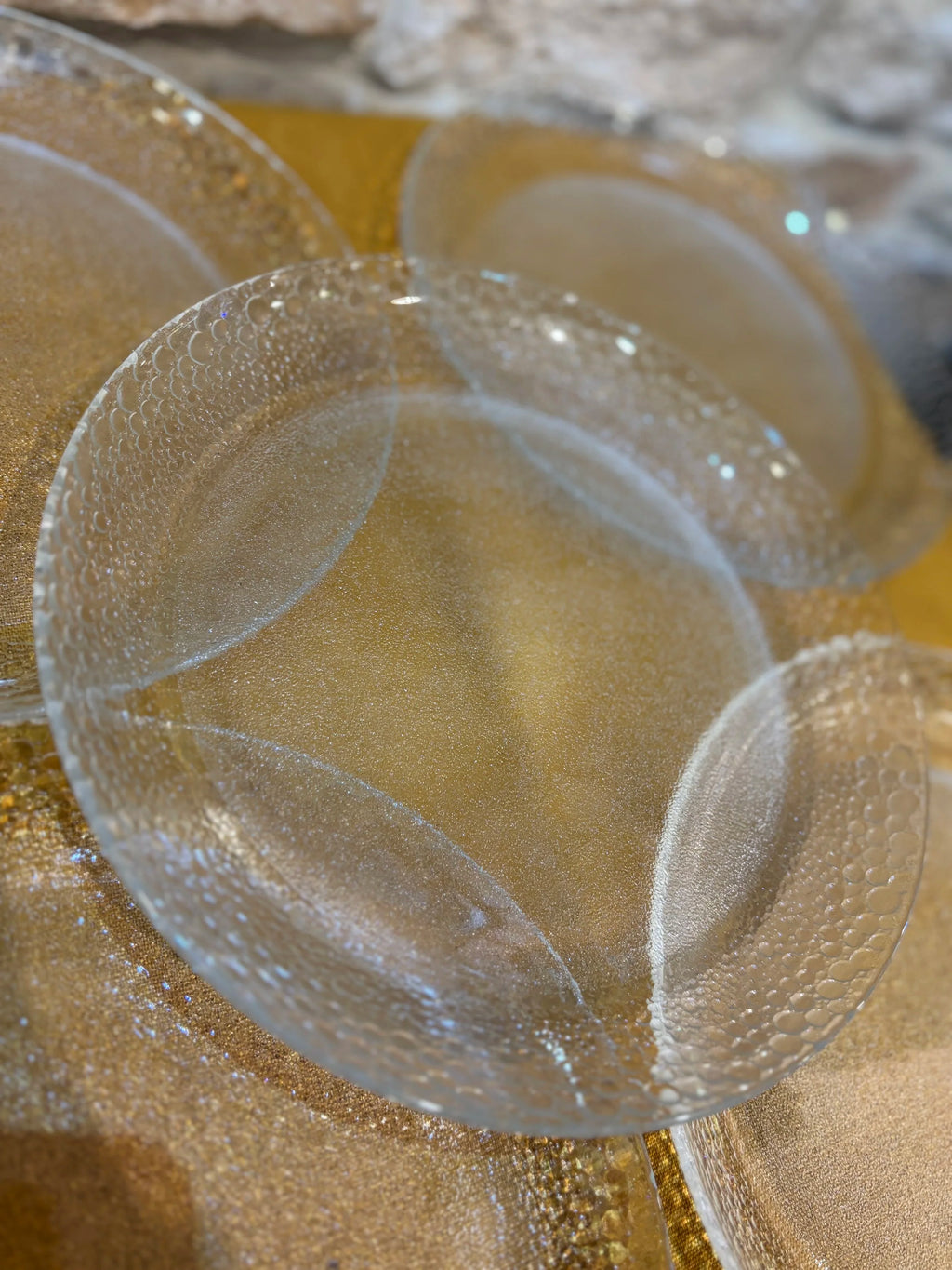 Assiettes en verre
