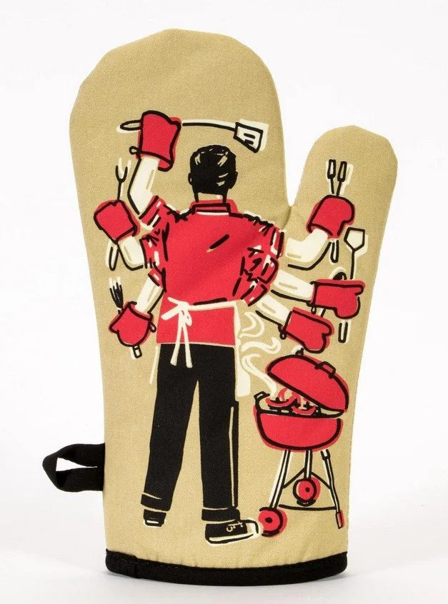 Oven Mitt - Blue Q