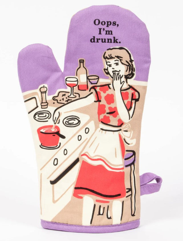 Oven Mitt - Blue Q