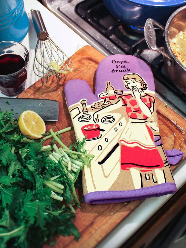 Oven Mitt - Blue Q