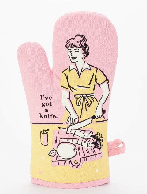 Oven Mitt - Blue Q
