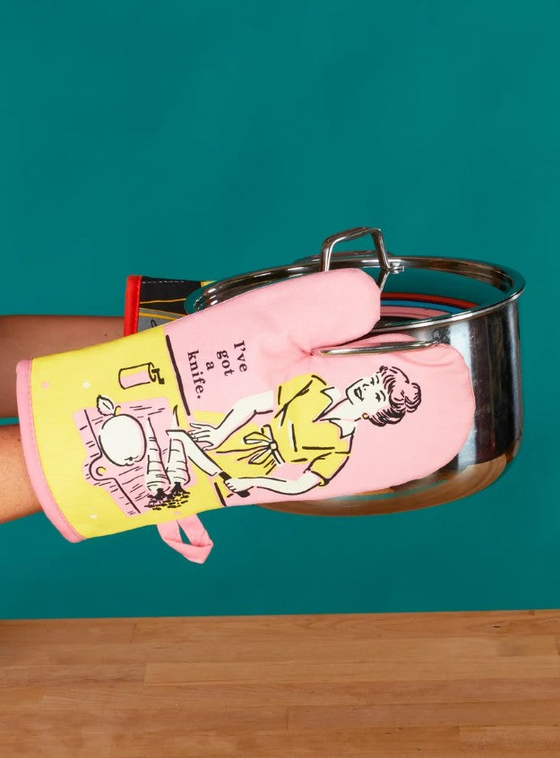 Oven Mitt - Blue Q