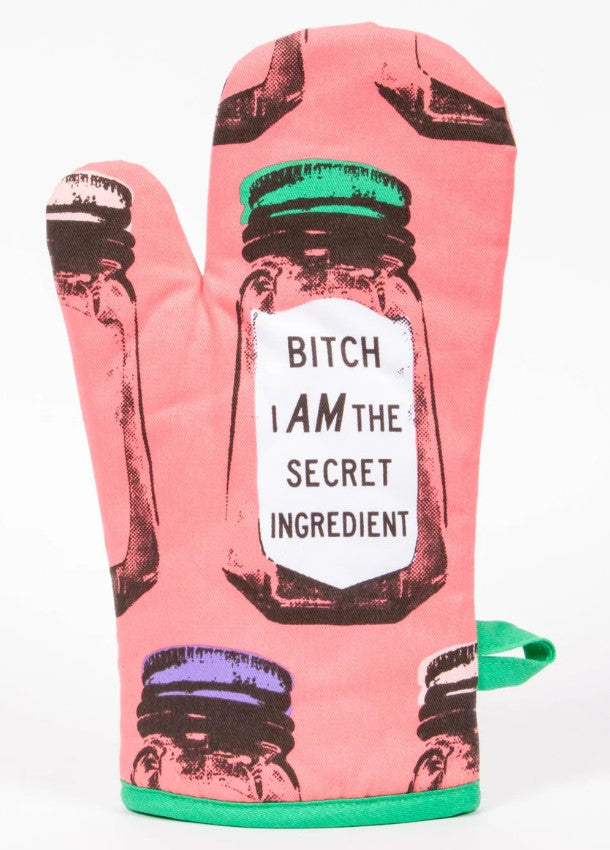 Oven Mitt - Blue Q