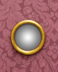 Gold Convex Domed Mirror - Chehoma