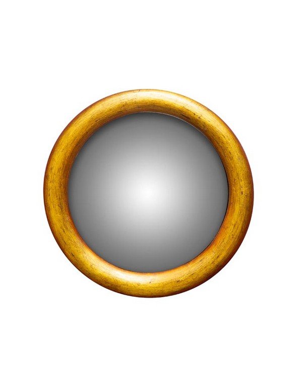 Gold Convex Domed Mirror - Chehoma