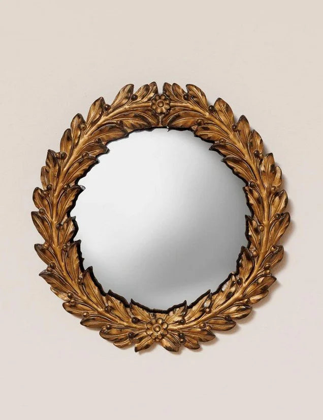 Cesar Old Gold Convex Mirror - Chehoma