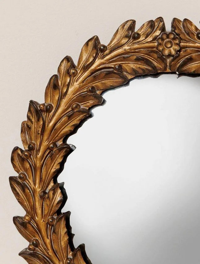 Cesar Old Gold Convex Mirror - Chehoma