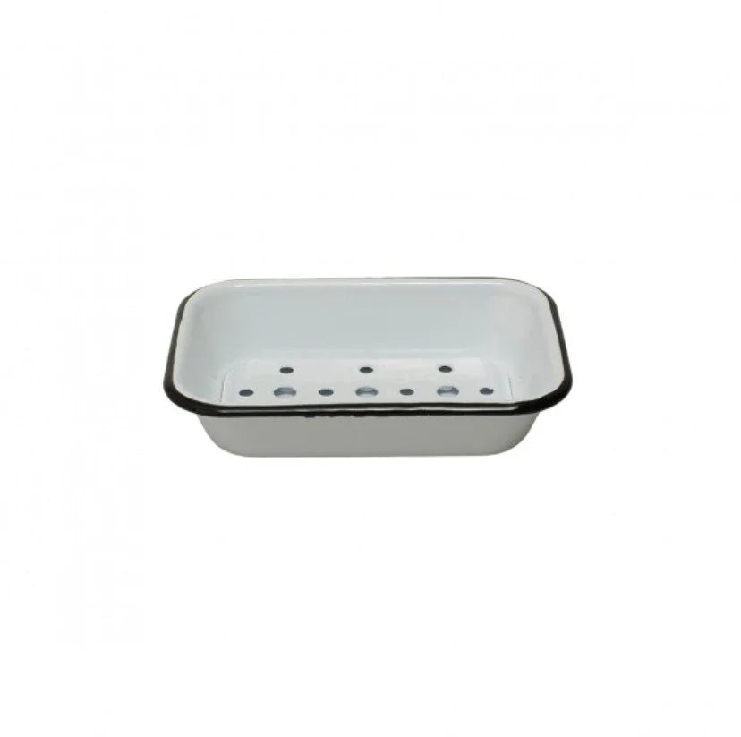 Porte Savon Email Blanc - Bazar Deluxe