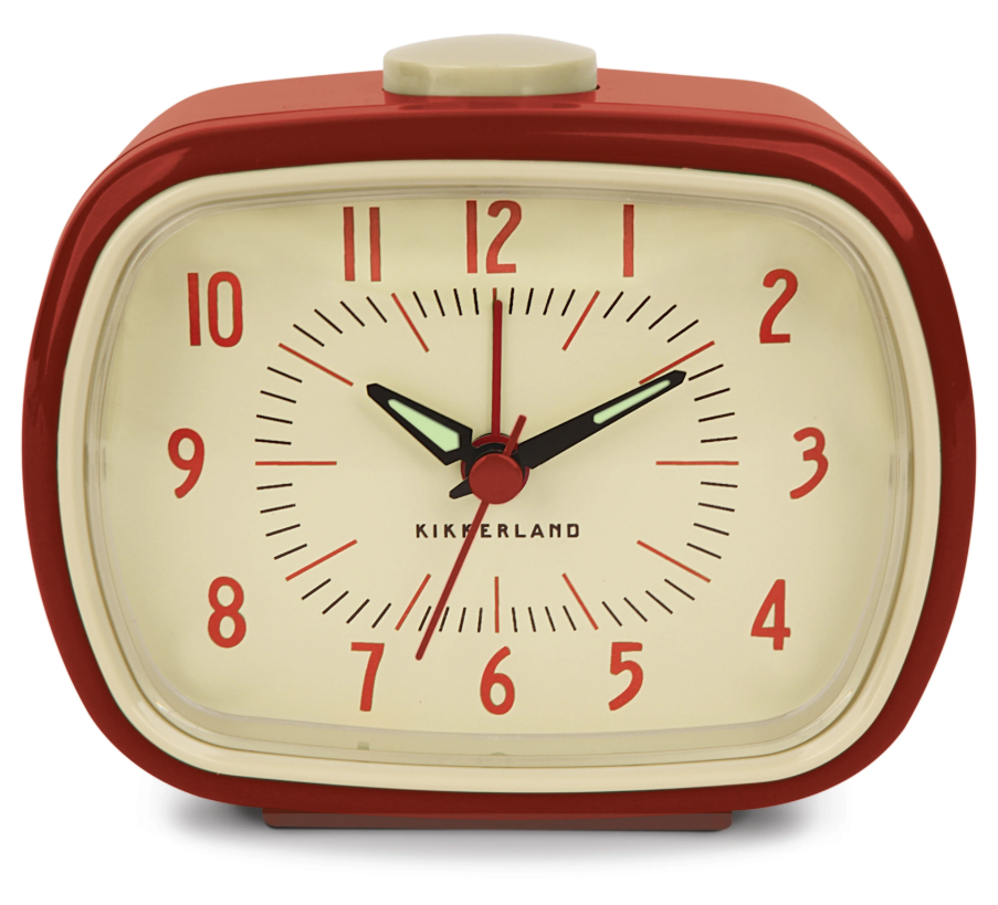 Red Retro Alarm Clock