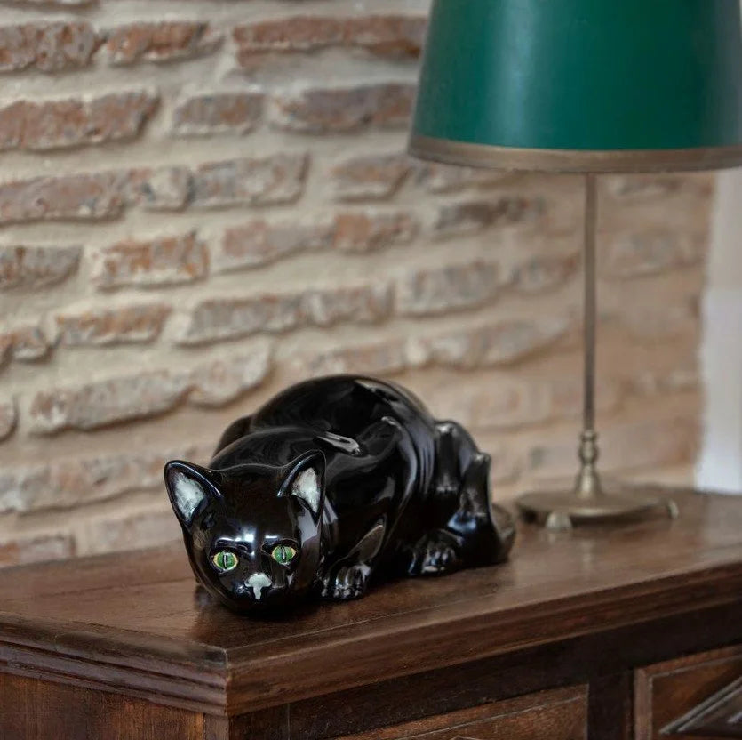 Chat Noir chasseur - Bordallo Pinheiro